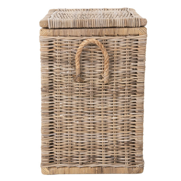 Birch Lane Yula Rattan Decorative Storage Trunk With Lid Tall Size Birch lane yula rattan decorative storage trunk with lid tall size